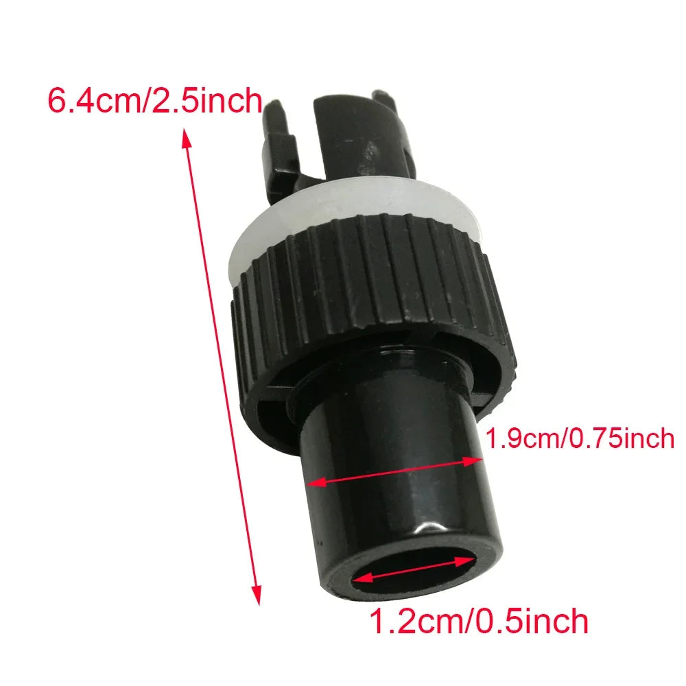 1PCS 2PCS Six-hole Inflatable PVC Boat Air Valve Rowing Boats Foot Pump Hose Adapter Oasis Select