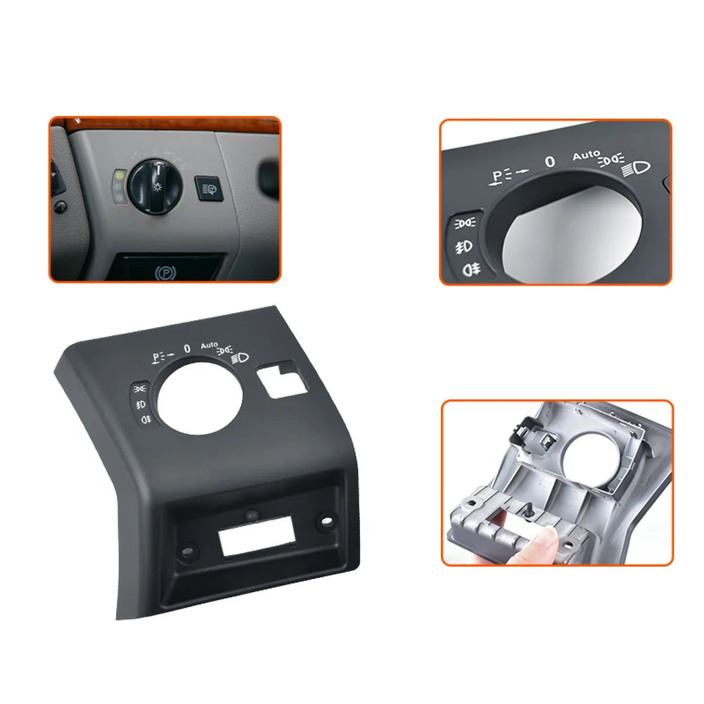 For Left-hand Drive LHD Vehicles Instrument Panel Bezel Headlight Cover Car Restoration Black, Gray, Beige Direct Replacement Oasis Select