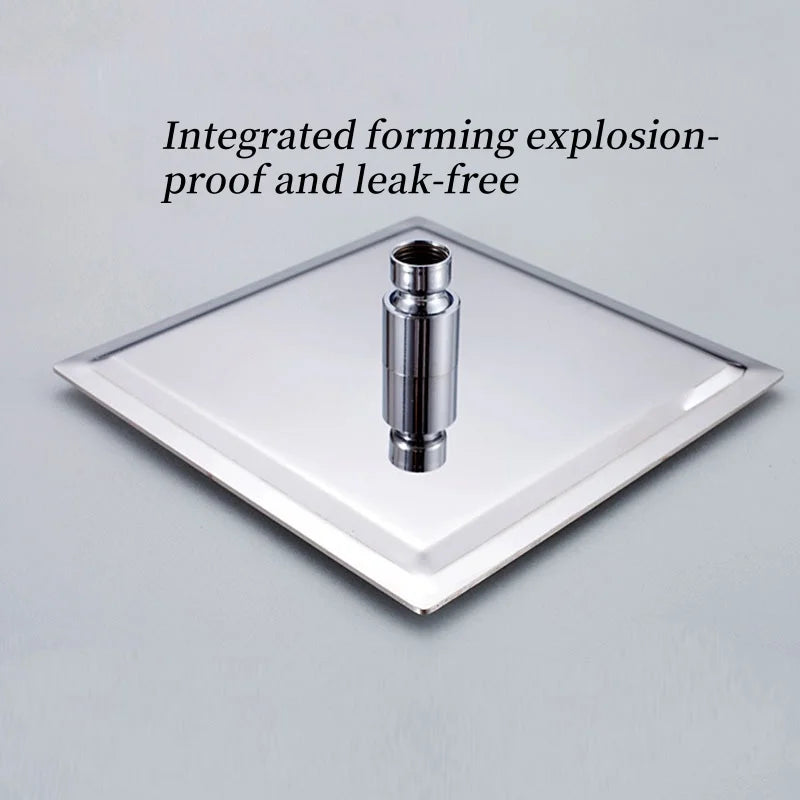 Stainless Steel Square Shower Head High Pressure Water Saving Sprayer Rainfall Waterfall Nozzle For Bathroom Accessories Oasis Select