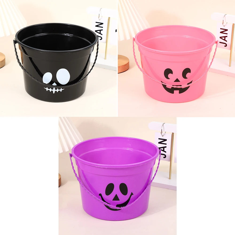 Pumpkin Bucket Trick or Treat Bucket Party Supply Halloween Candy Container Halloween Bucket Oasis Select