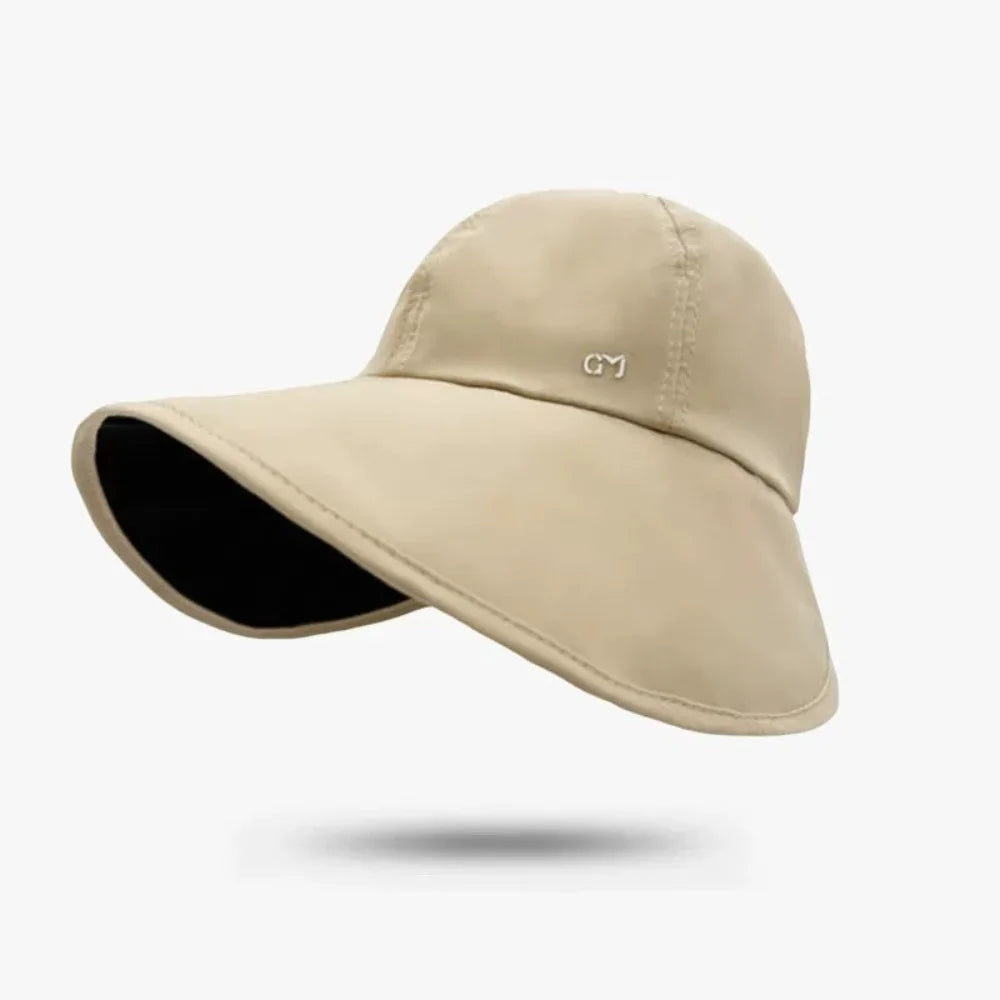 Fashion Wide Brim Women's Sun Hat Quick-drying Foldable Fisherman's Hat UV Protection Waterproof Cycling Cap Summer Outdoor Oasis Select Khaki
