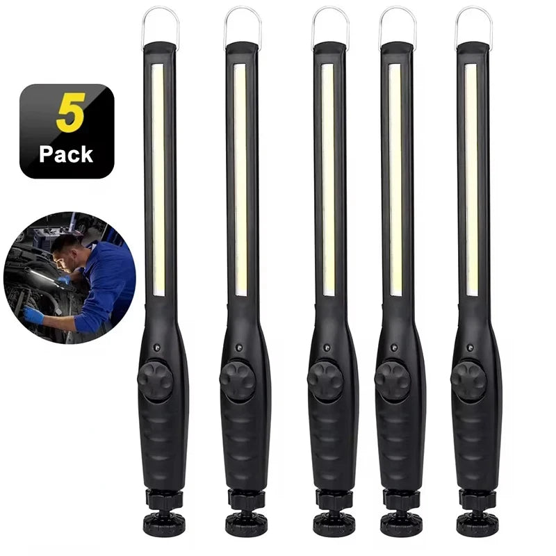 KDULIT COB Flashlight Magnetic Work Light USB Rechargeable Torch Hook Portable Lantern Inspection Light Camping Car Repair Lamp Oasis Select