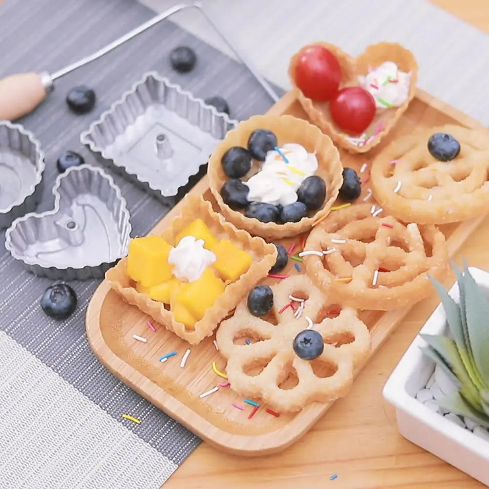 Cast Rosette Iron Mold Set 2/4/7Pcs Bunuelos Mold With Handle Timbale Pastry Tools Achappam Cookie Maker Oasis Select