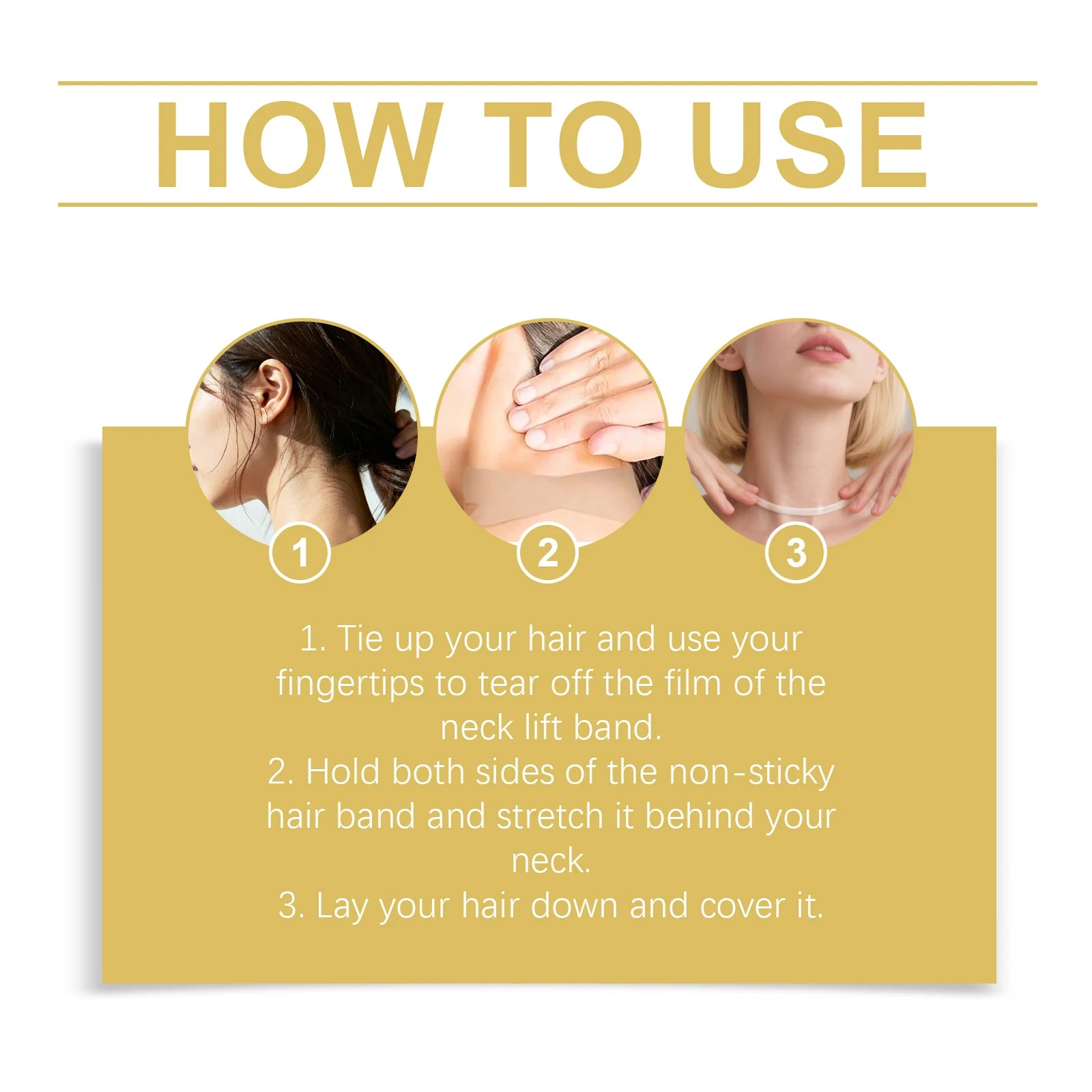 Neck Lifting Patch Improve Neck Contour Reduce Fine Lines Relieve Double Chin Increase Skin Elasticity Neck Invisible Care Mask Oasis Select
