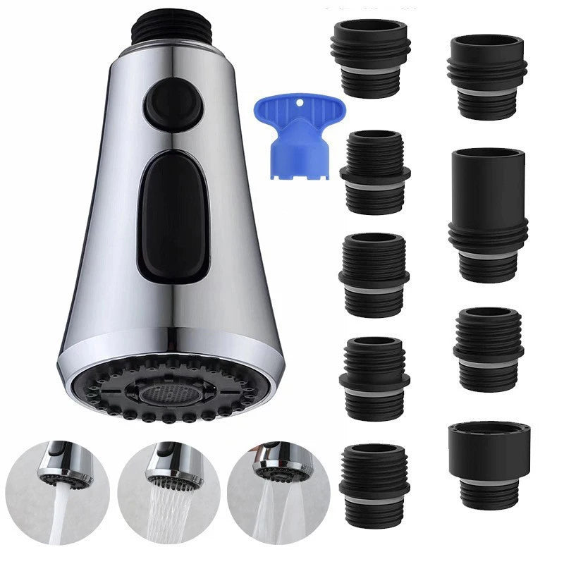 Kitchen Faucet Head Replacement Faucet Sprayer 9 Nozzles Sprayer Water Saving Shower Bathroom Basin Sink Tap Replacement Oasis Select 01