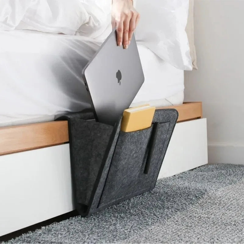 Felt Bedside Storage Organizer – Hanging Bed & Sofa Pocket Bag Bedside Storage Organizer Oasis Select