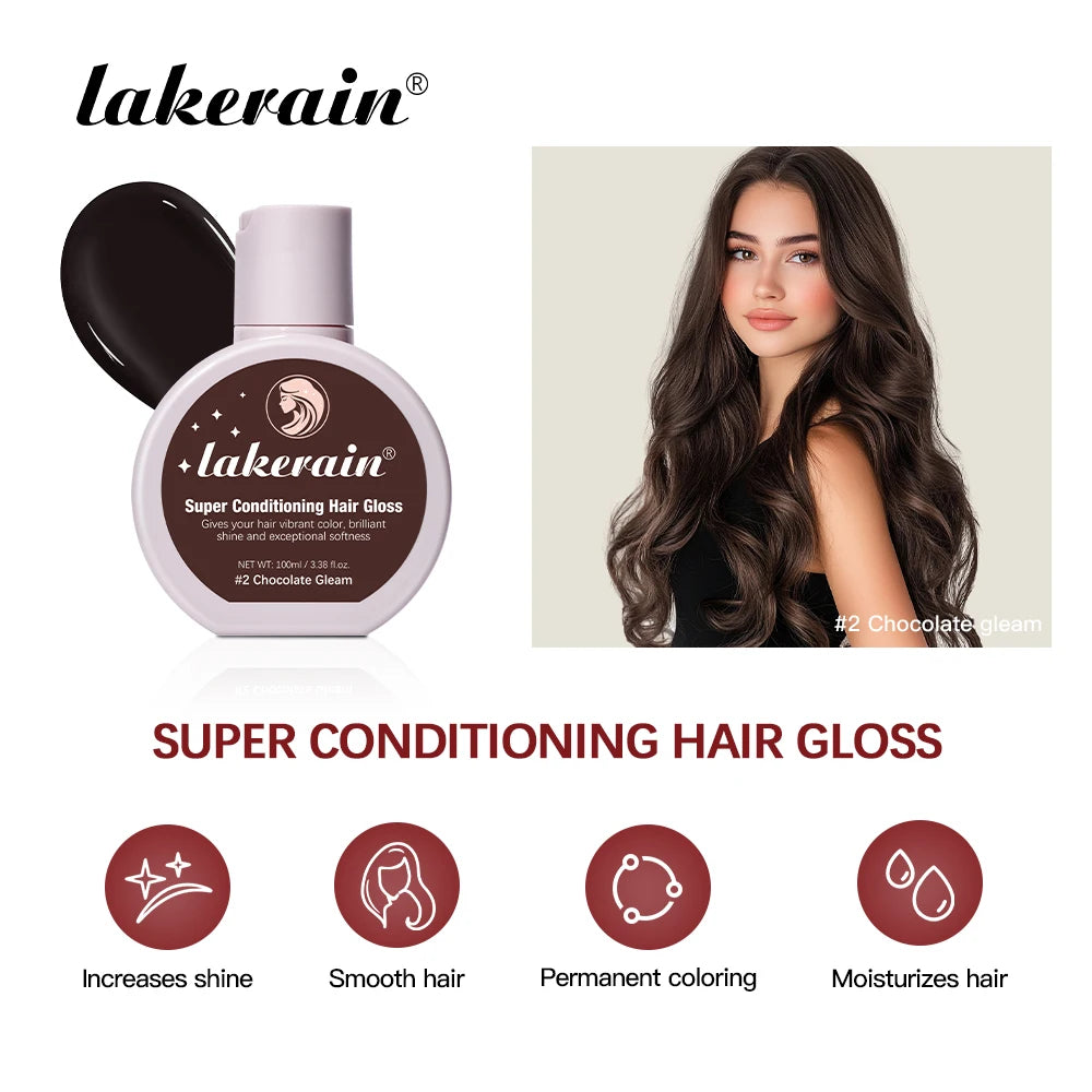 Super Conditioning Hair Gloss Enhance Color Luster Nourishing Repairing Long-lasting Color Hair Tinted Moisturizer No Need Mix Oasis Select