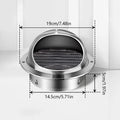 Stainless Steel Wall Ceiling Air Vent Ducting Ventilation Exhaust Grille Cover Waterproof Outlet Heating Cooling Vents Cap Oasis Select Spherical-150mm