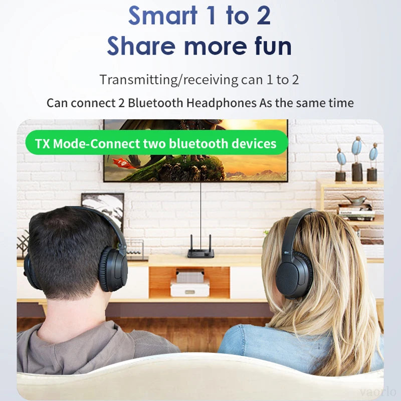 2 In 1 Bluetooth 5.3 Audio Receiver Transmitter 3.5mm Aux Jack RCA Stereo Music Wireless Adapter Dongle for TV Car PC Headphones Oasis Select