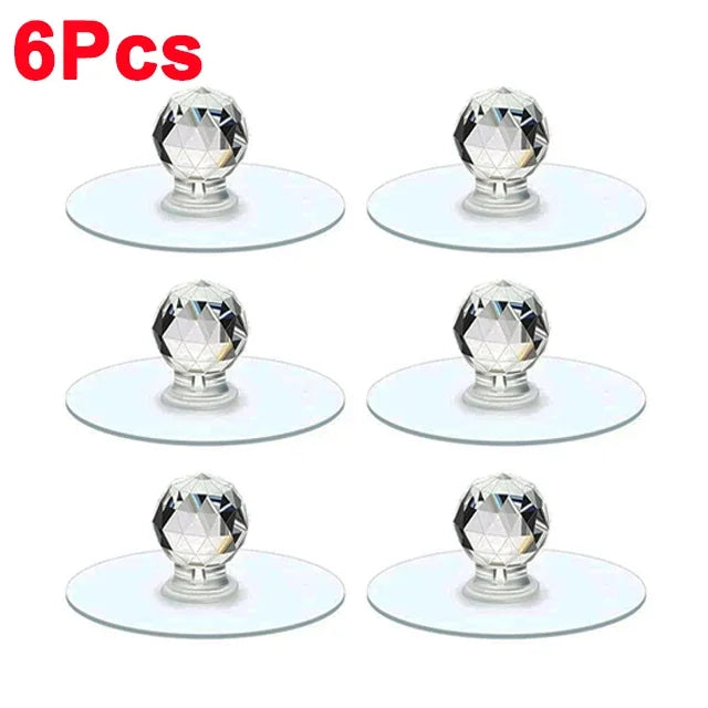 Self-Adhesive Drawer Knobs – Punch-Free Cabinet Handles 2–10pk Cabinet Drawer Knob Oasis Select 6pcs