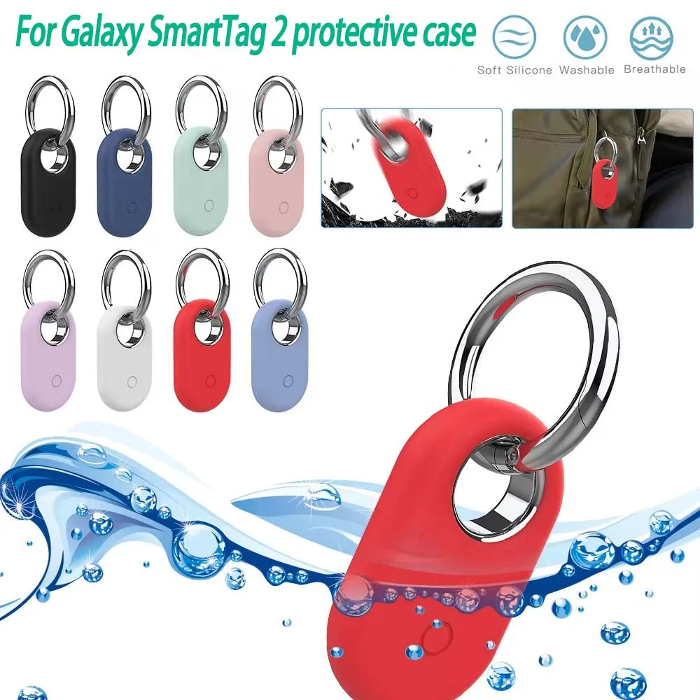 Silicone Case for Samsung Galaxy SmartTag 2 – 1 or 2 Pack Tracker Protective Case Oasis Select
