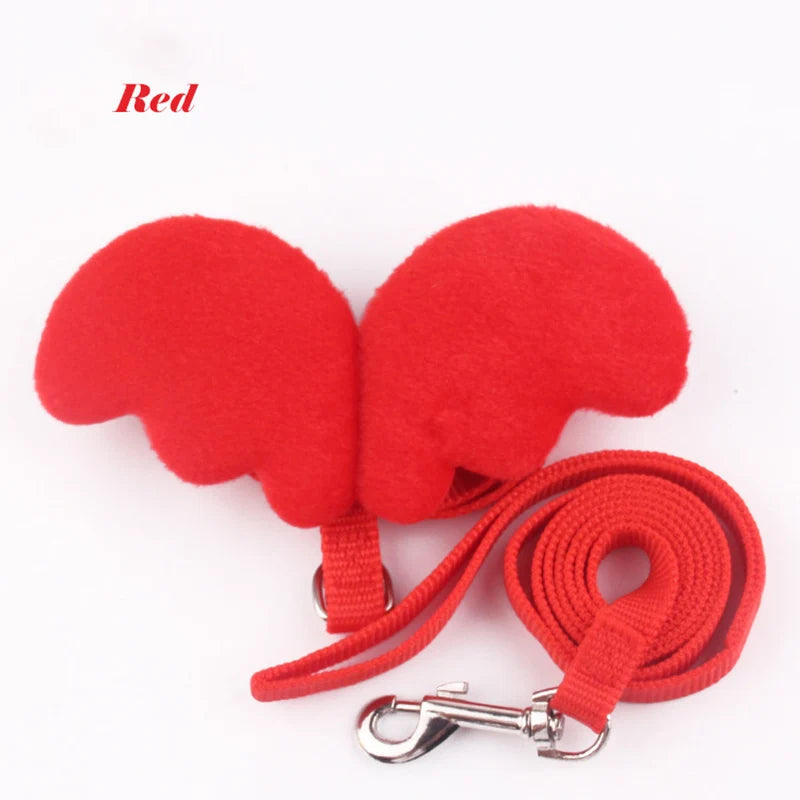 Angel Pet, Callduck Harness Leash, suitable for cats, rabbits, Callduck, pet chickens, turtles, small pet harness, gift Oasis Select Red M-suit 3-5kg