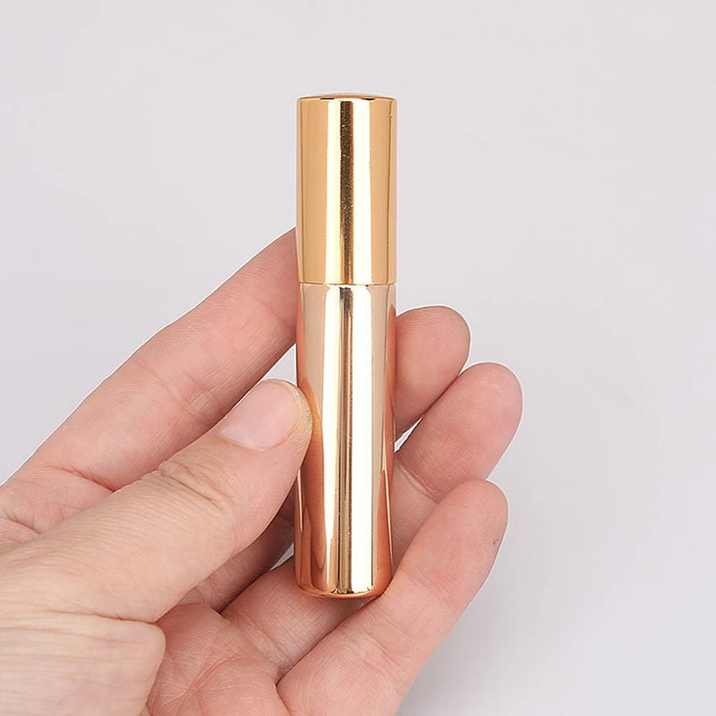 1PC 10ml Portable Mini Perfume Glass Bottle Travel Aluminum Spray Atomizer Empty Metal Parfume Atomiser Sprayer Oasis Select Gold