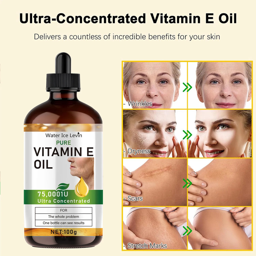 100ml Vitamin E Essential Oil – Skin, Hair, Body & Nail Care Vitamin E Body Oil Oasis Select