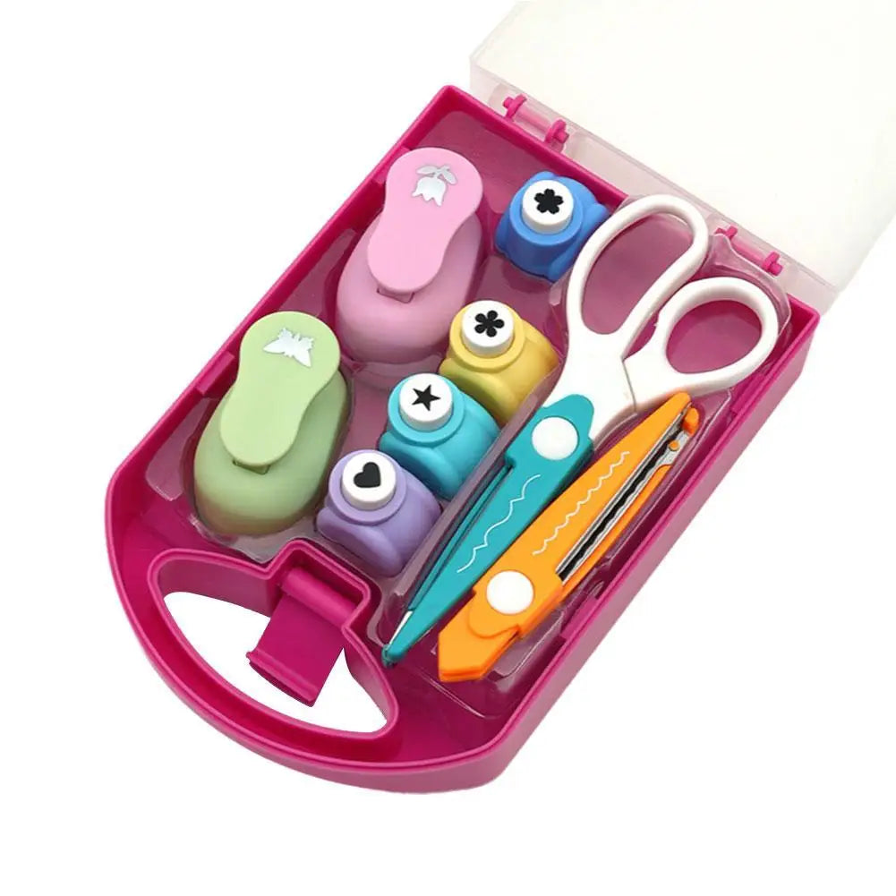 8-Piece Kids Hole Punch Set – DIY Scrapbooking & Card Making