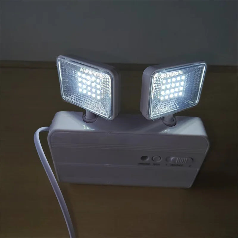 SHINEKNOT Dual-Head LED Emergency Light | Rechargeable