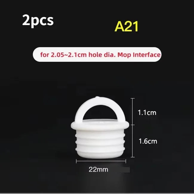 2pc White Mop Bucket Drain Stopper Round Bucket Scupper Drain Holes Plugs with handle Outfall Cover For Bathroom Kitchen Tools Oasis Select A21