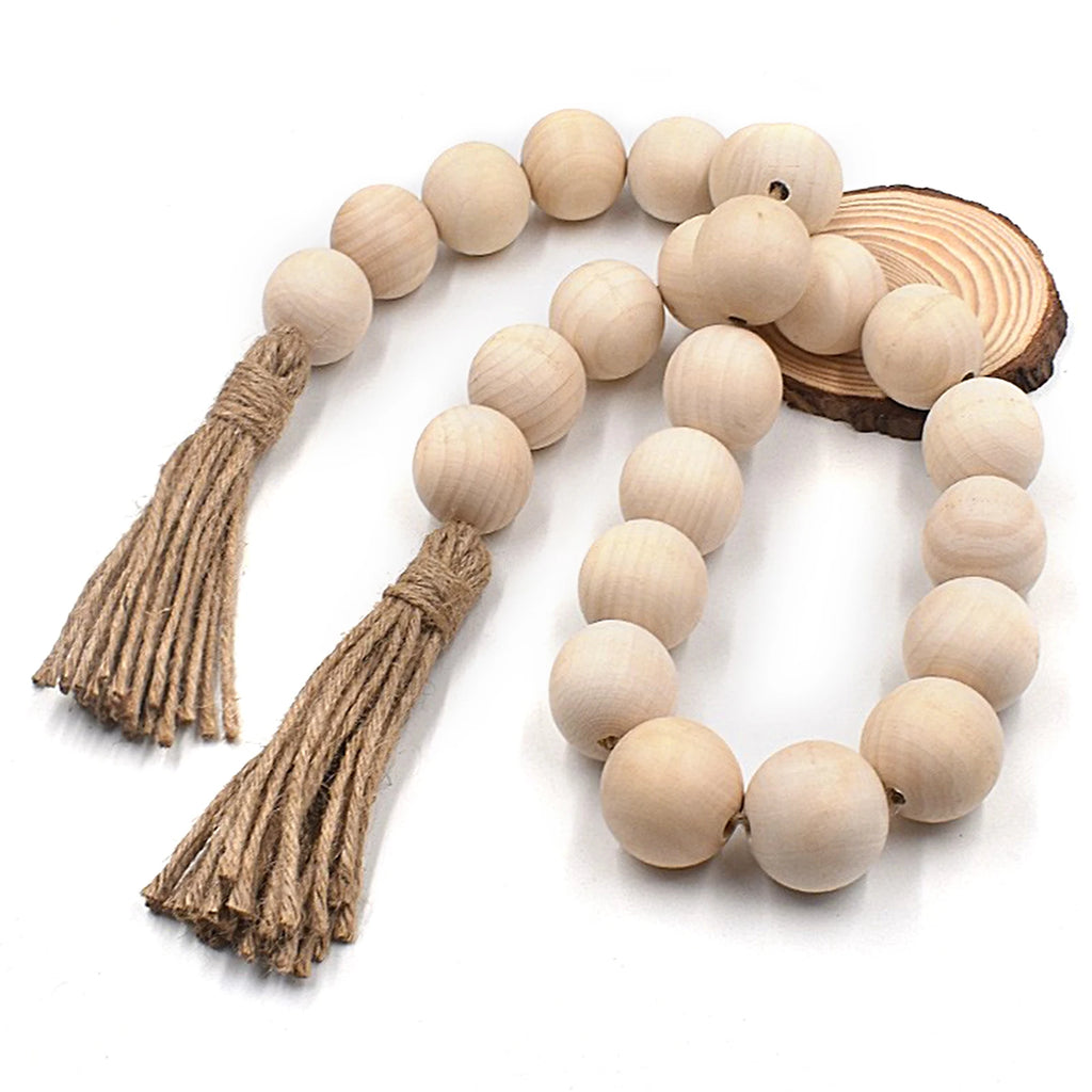 30-400pcs wooden beads round separator wooden balls 20/30/40 mm lead-free beads for jewelry making DIY handmade accessories Oasis Select