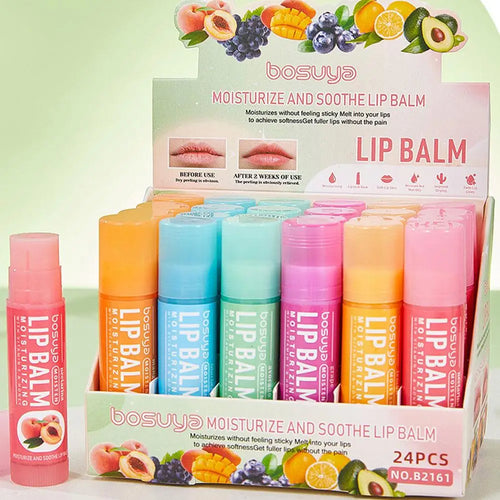24-Pack Fruit Lip Balm Set – Honey, Grape & Avocado Moisturiser Lip Balm Set Oasis Select