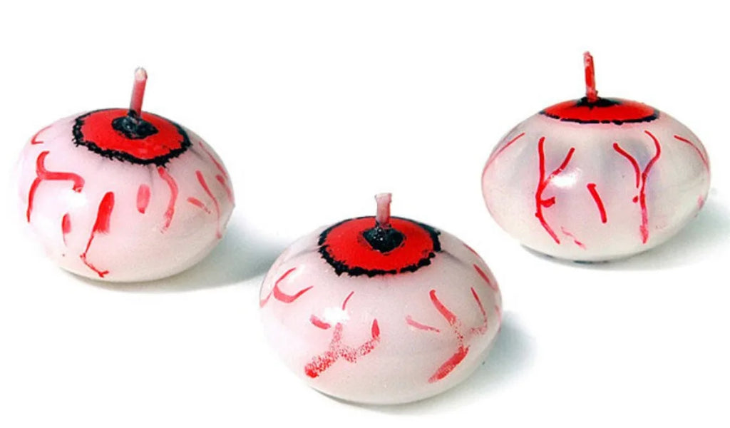 Halloween party Candle decoration props atmosphere floating Eyeball Candle Oasis Select 3pcs