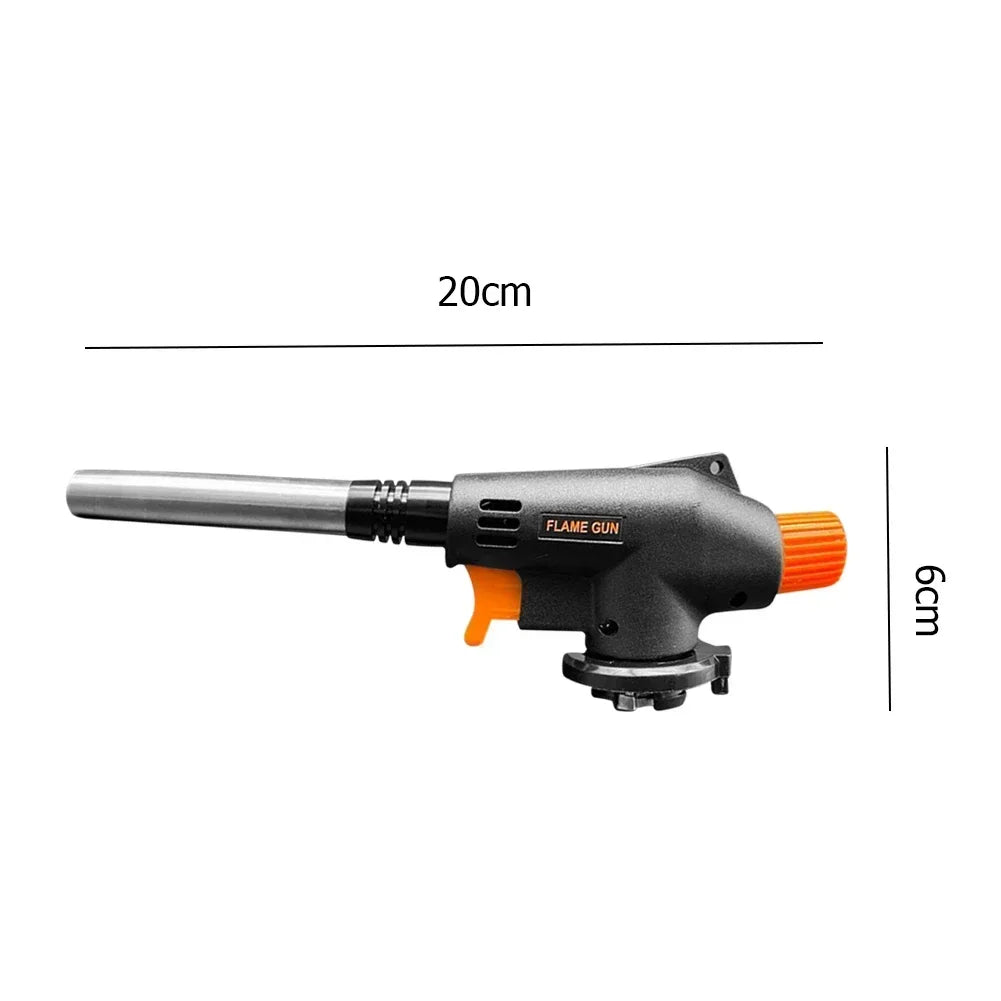 Outdoor Welding Gas Burner Flame Torch Ignition BBQ Cooking Camping Flamethrower Portable Gas Torch for Cooking And Camping Oasis Select