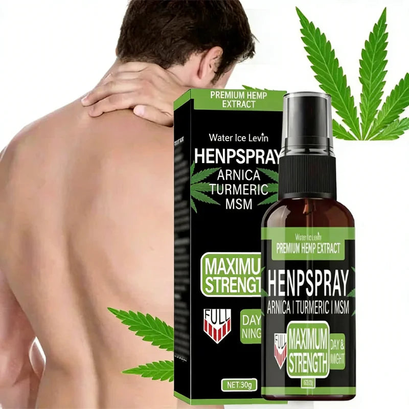 Premium Hemp Spray Extract with Arnica, Turmeric & MSM for Maximum Strength Day & Night Relief & Skin Care. Oasis Select