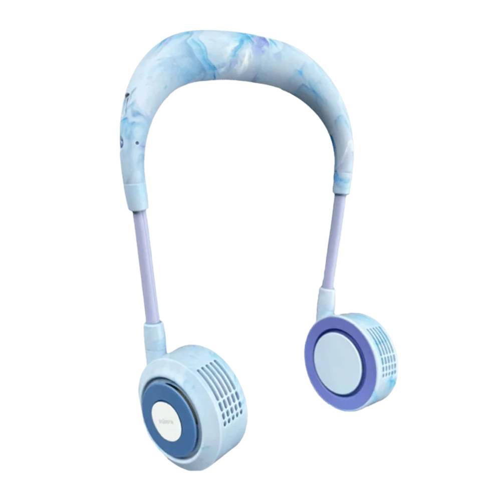 Foldable Design Bladeless Neck Fan Lightweight Construction Low Noise Operation USB Rechargeable Fan Lazy Design USB Powered Oasis Select Style E