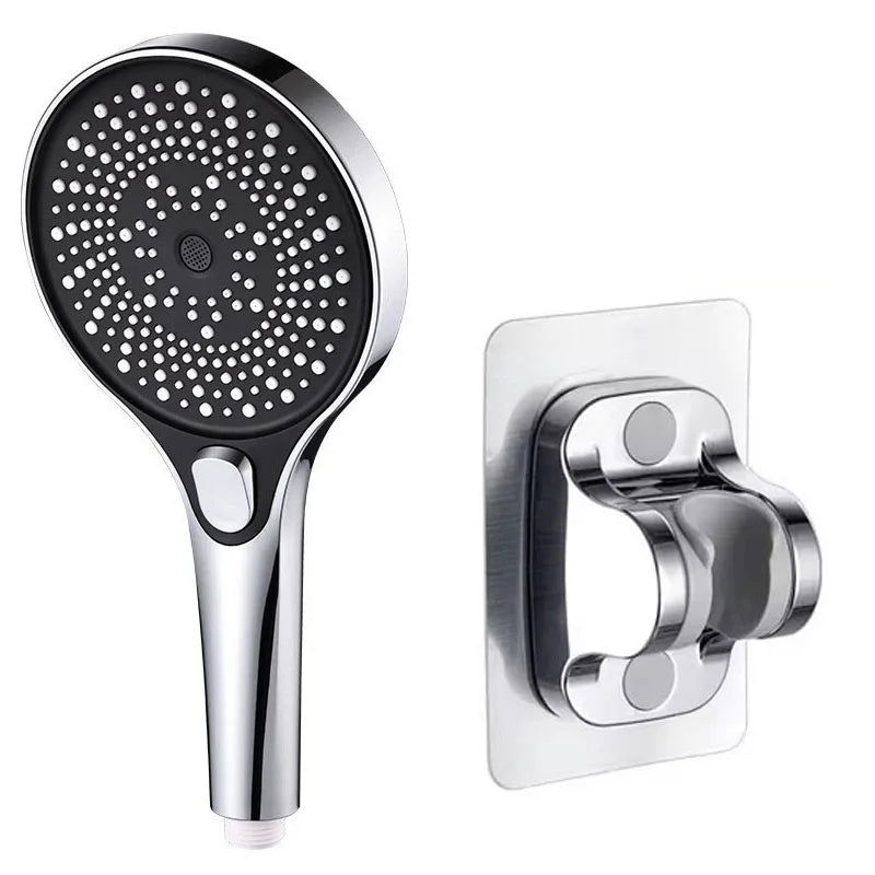 Showerhead shower bathroom accessories large panel showers for bathroom items 3 modes knobs portable heads parts fixture home Oasis Select Silver suit A