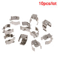 10-Pack Nickel Plated 18650 Battery Contact Clips | Spring Steel