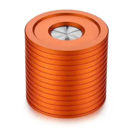 Aluminum Ashtray with Cover Household Living Room Office Creative Personality Fly Ash Rotary Seal Ashtray Oasis Select Charm Orange