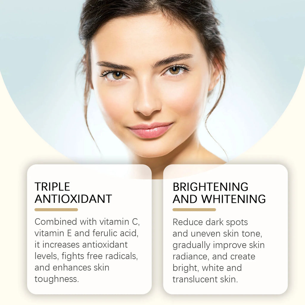 Serum Fade Fine Lines Firming Moisturizing Brightening Shrink Pores Vitamin C E Facial Essence Nourishing Skin Care Oasis Select