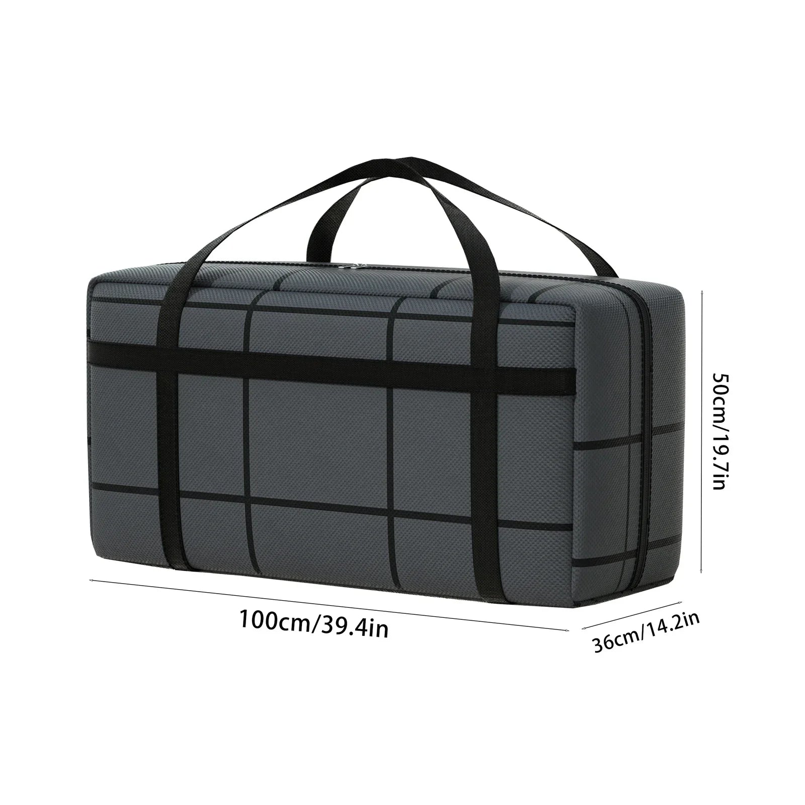 Portable Large Capacity Folding Clothing Storage Bag Hand-Held Duffel Bag Double Zipper Padded Bag Wardrobe Organizer Moving Bag Oasis Select 180L