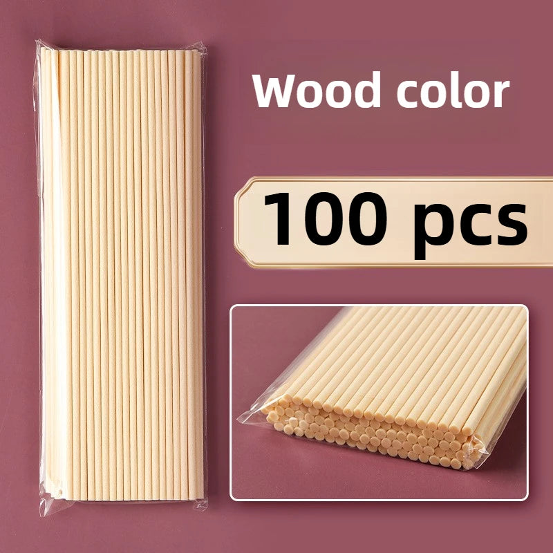 100/200pcs Aromatherapy Sticks, Diffuser Sticks, Black Pink Fragrance Diffusing Strips, Long-lasting, for Indoor Use in Bathroom Oasis Select wood 100pcs