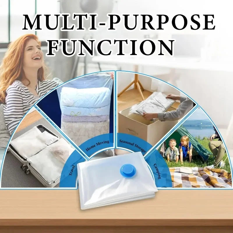 1pcs Vacuum Storage Bag for Clothing, Comforters, Blankets, Bedding Home Packing Organizers Not Include Pump Oasis Select