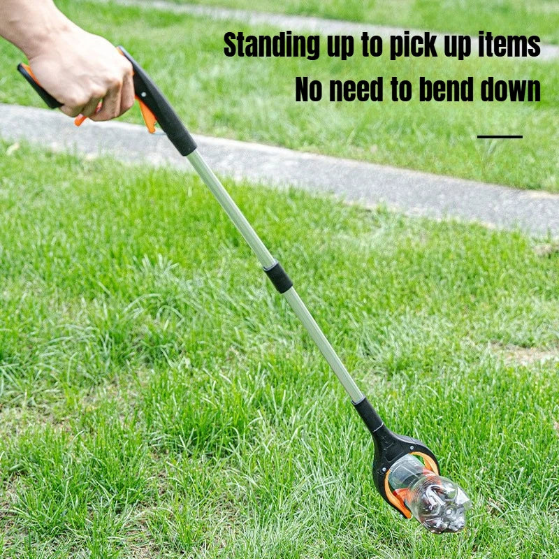 JUSTINLAU 1PC Sanitation Clamp Foldable Garbage Clamp Aluminum Alloy Garbage Picking Clamp Household Retrieval Device Hand Tool Oasis Select