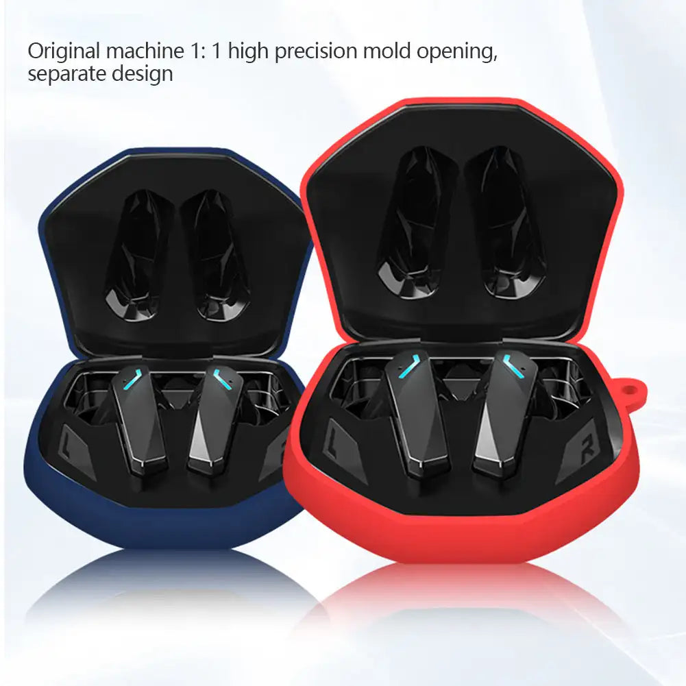 Silicone Case for Lenovo GM2 Pro Earbuds | Shockproof + Carabiner
