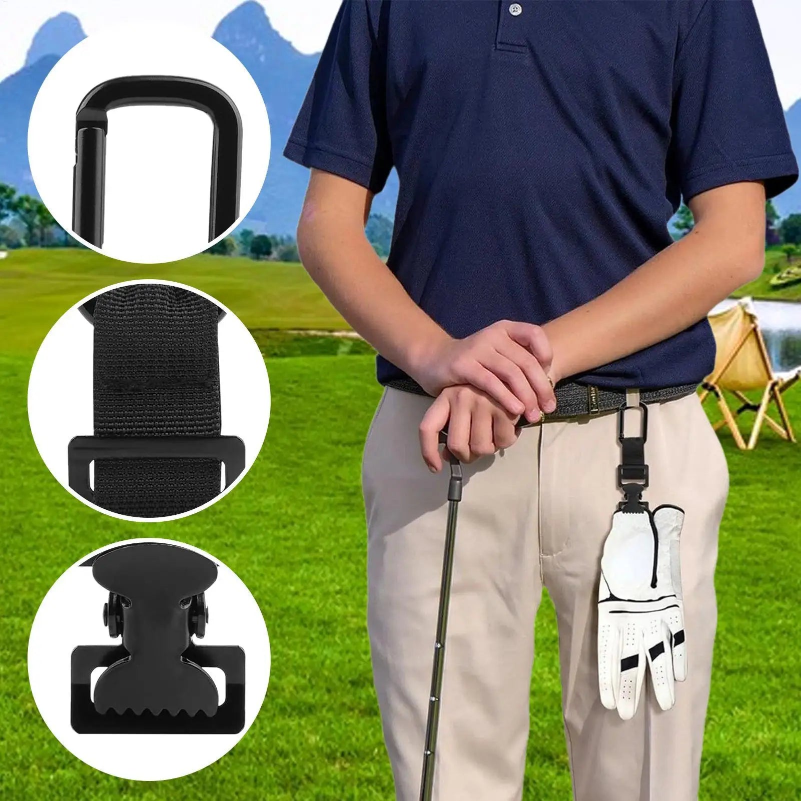 Safety Glove Clamp Serrated Design Mitten Hanger Gloves Clips for Work for Towel Pant Belt Golf Firefighter Construction Skiing Oasis Select