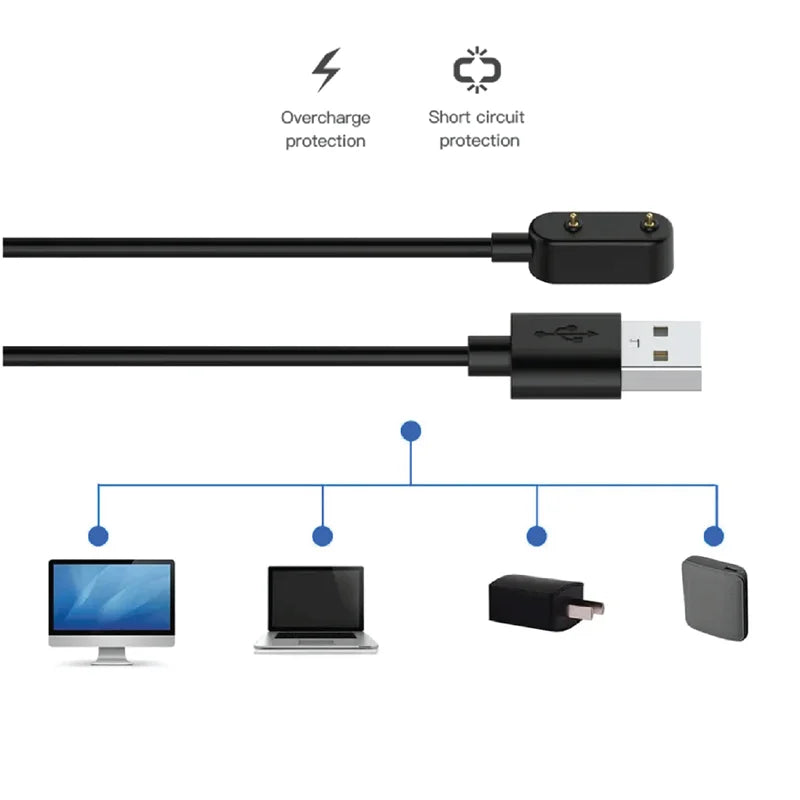USB Charger for Huawei Band 10/9/8/7/6 & Watch Fit Series Smartwatch Charger Cable Oasis Select