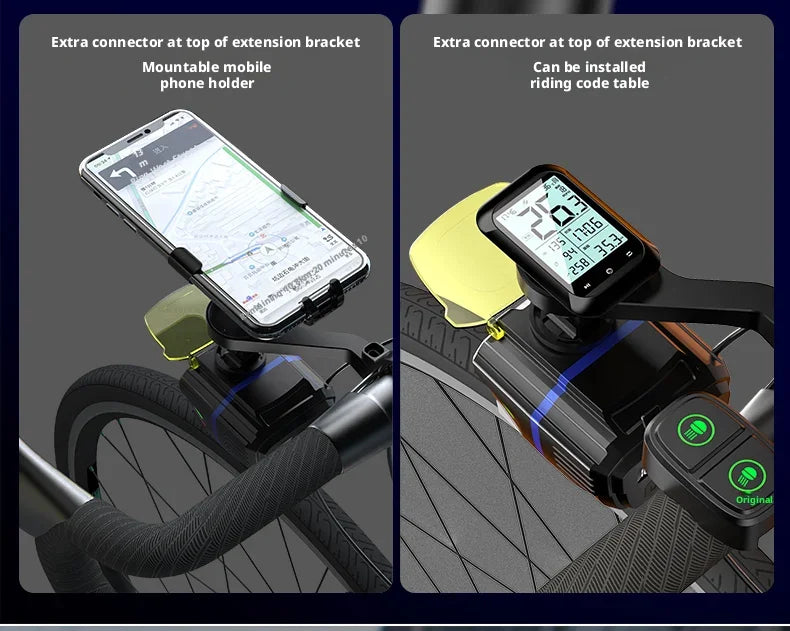 Mountain Road Bike Front Light Large Lumens Smart Remote Cycling Lamp Hanging Line Intelligent Control Bicycle Headlight Oasis Select