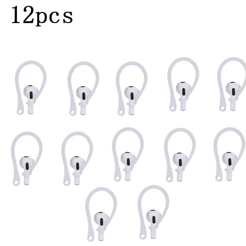 1/3/6Pairs Anti-Lost Earphone Silicone Earhook For Airpods Earpods Loop Clip Headset EarHook Replacement Headphone Accessories Oasis Select 6 pairs Transparent