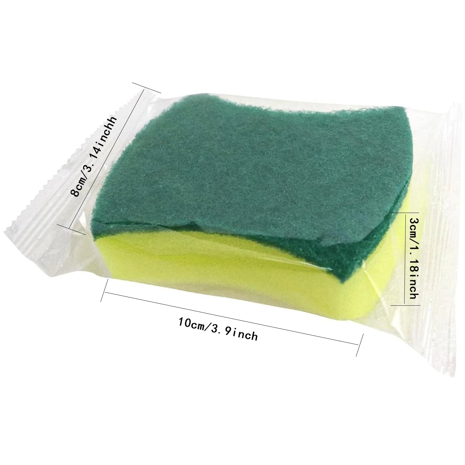 24pcs Highly Absorbent Cleaning Sponges Individually wrapped Pot Rust Stain Sponge Brush Kitchen Grease Cleaner Household Oasis Select