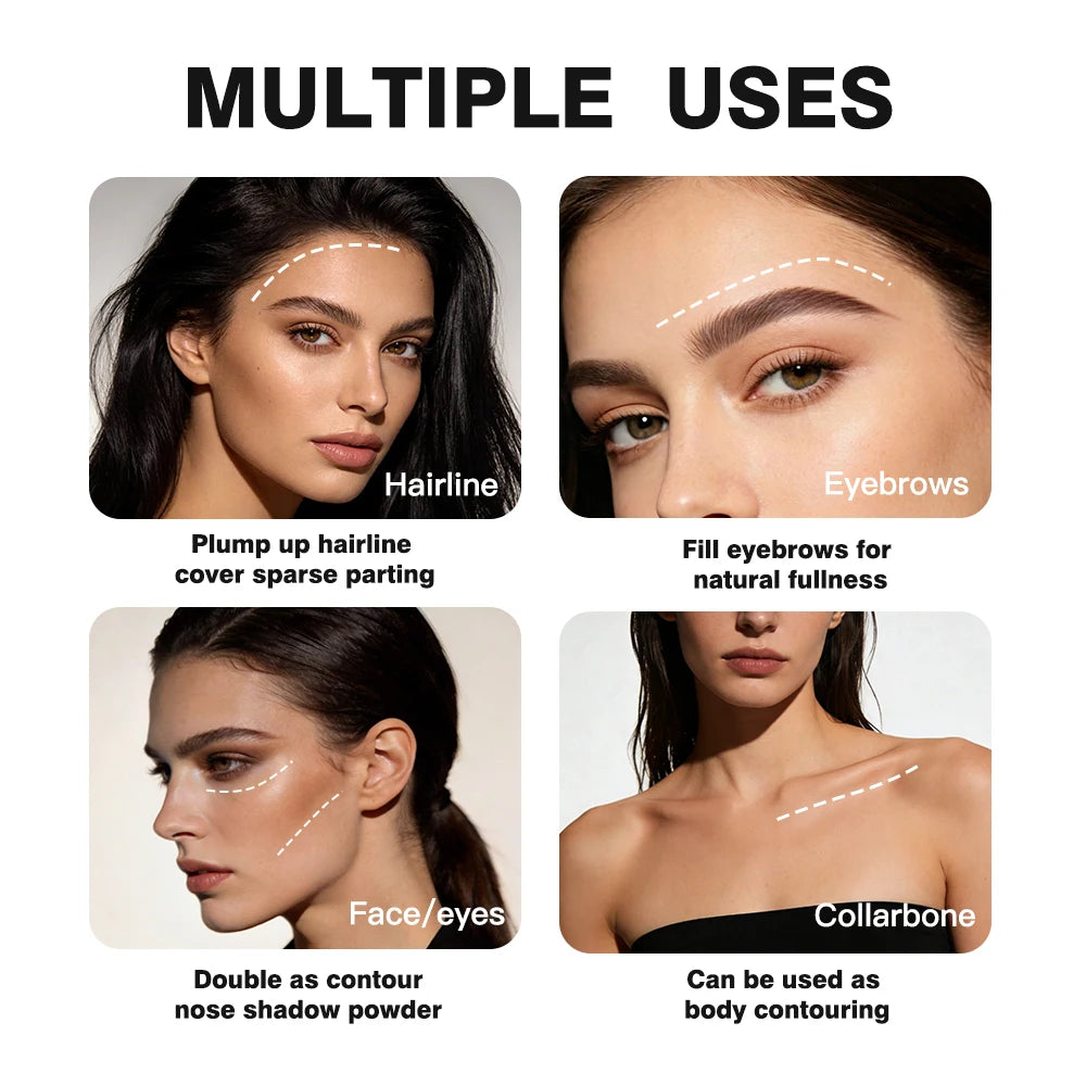 Lakerain Waterproof Hairline Powder – Sweat-Proof, Natural Color Hairline Powder Oasis Select