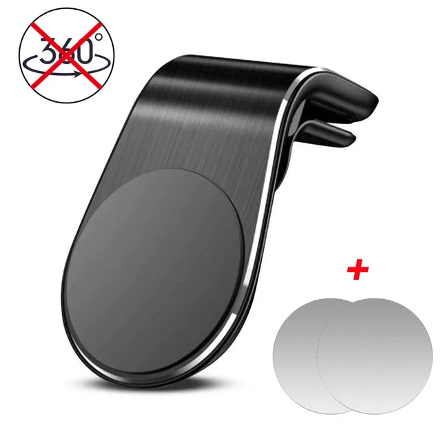 Magnetic Car Phone Holder Mobile Support For The Car Cell phone Support Mobile Door For Auto For iphone Xiaomi Huawei Samsung Oasis Select Simple Black