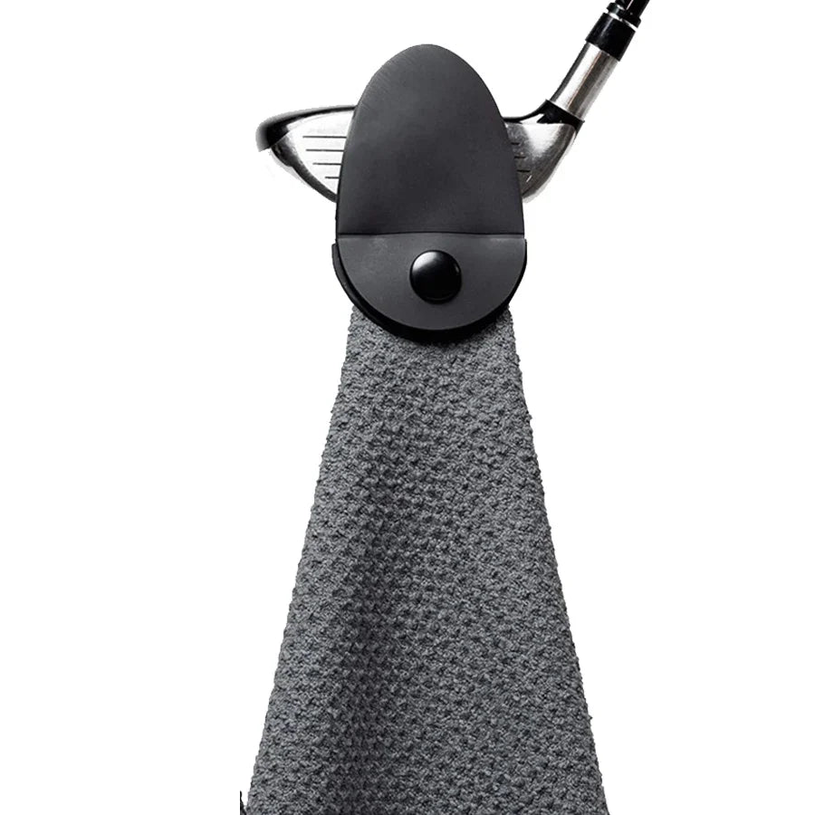 1pc Super Absorbent Quick-Dry Microfiber Golf Towel, Machine Washable, Golf Carts and Clubs Oasis Select Light Grey