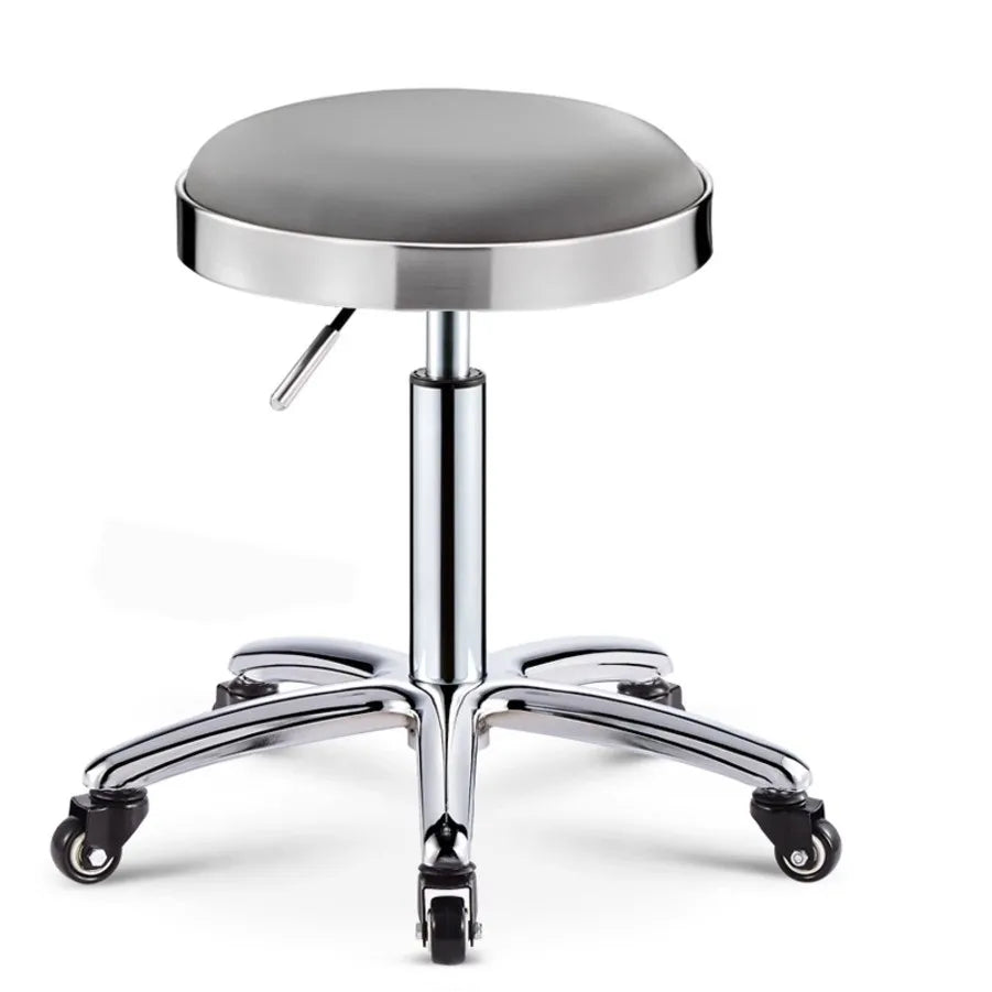 Stainless steel beauty stool pulley stool lifting large work stool hair and nail stool hair cutting chair swivel chair Oasis Select 11