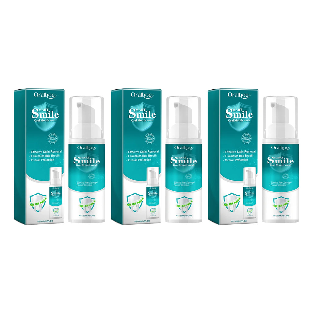 Oralhoe Propolis Oral Care Mousse Deep Clean Remove Yellowing Freshing Hygiene Keep Bleaching Teeth W-hitening Toothpaste Mousse Oasis Select 60ml Boxed X 3PCS