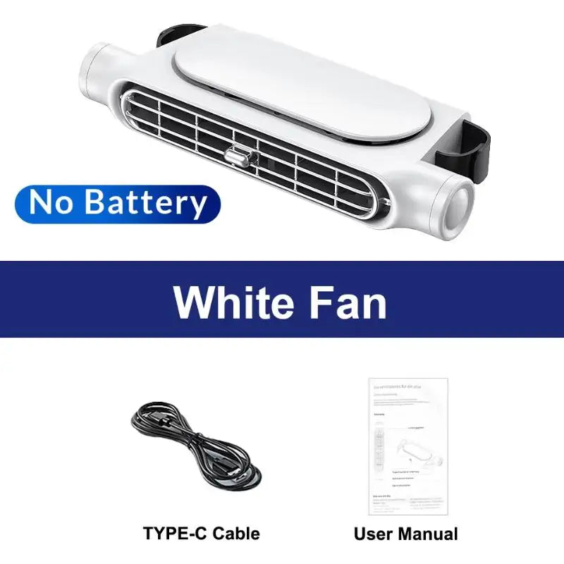 Portable Car Seat Cooling Fan Car Rear Backrest Electric Fan USB Power Supply Fan Air Conditioner Car Interior Accessories Oasis Select one size A6