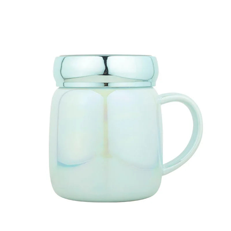Cup creative personality trend Mug lovely ceramic water cup girl lovers office mug with cover coffee mug Oasis Select