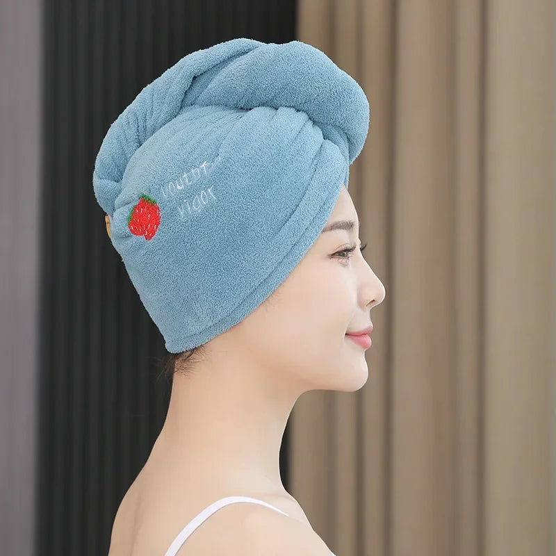 Rapid Dry Towel for Hair Microfiber Towels Anti Frizz Dry Hair Hair Towel Quick Dry Hair Dry Towels for Girls Beach Shower Cap Oasis Select