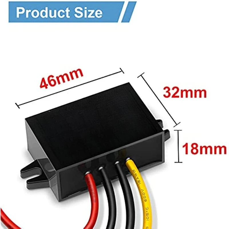 DC/DC 12V To 24V Converter 5A Step Up Converter Voltage Waterproof Power Supply Module Boost Transformer For Car Truck Vehicle Oasis Select 12V to 24V 1A